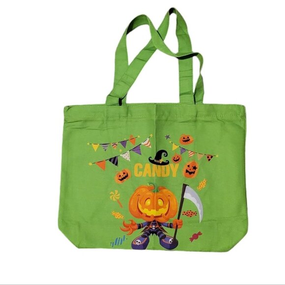 Halloween Trick or Treat Canvas Tote Bags - NIP - Picture 7 of 11